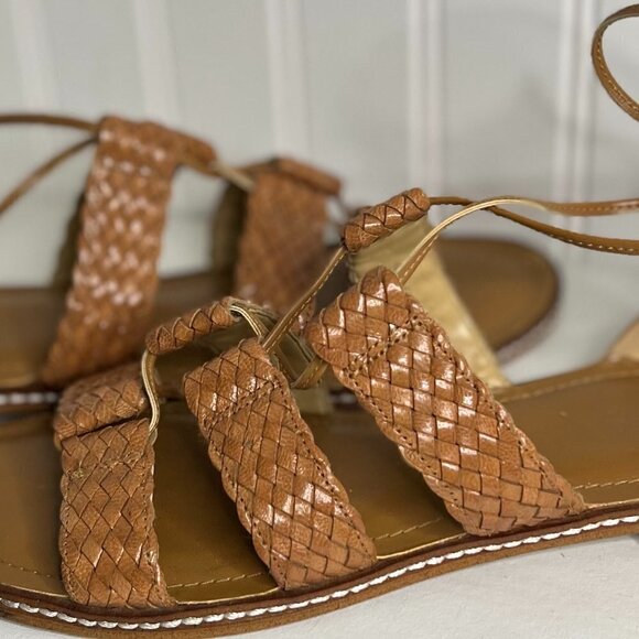 Michael Kors Monterey Leather Lace Up Sandals Size 7 - Picture 3 of 8